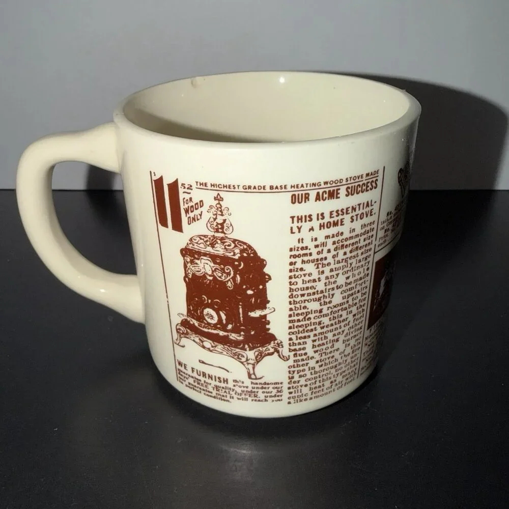 Sears Roebuck Co Catalog 1906‎ USA Beige Coffee Mug Cup Vintage